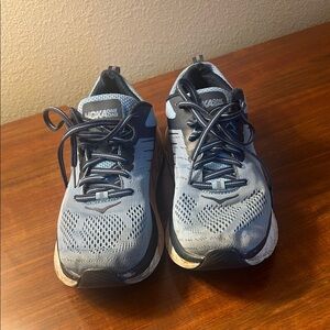 Hoka One One Blue and Black Athletic Shoes